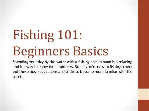 Fishing 101: A Beginners Guide To Fishing For Kids.